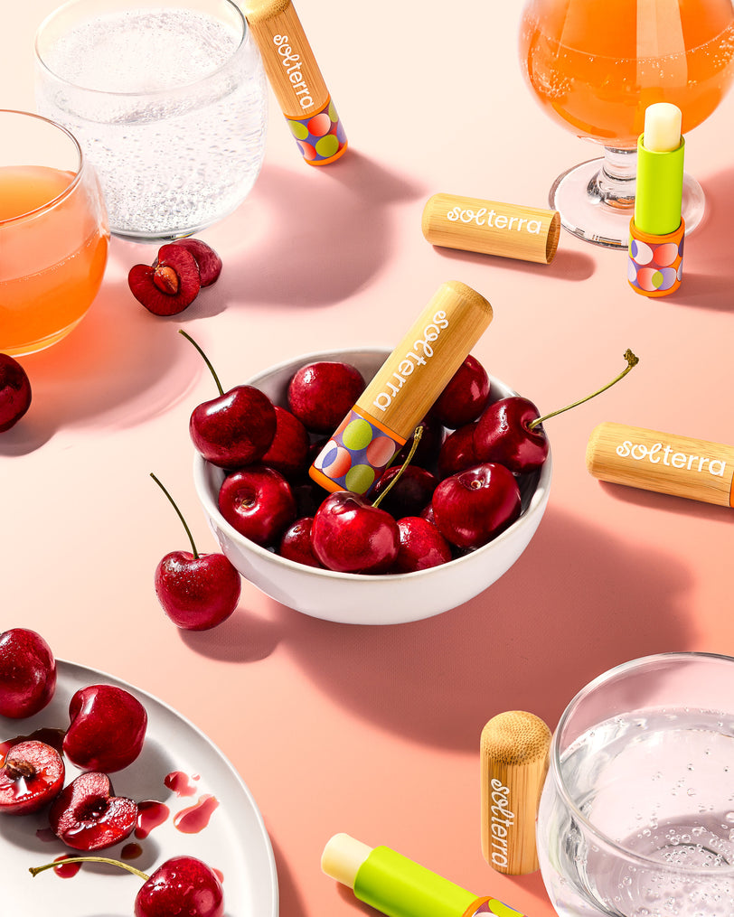 Lip Balm in a bowl of cherry